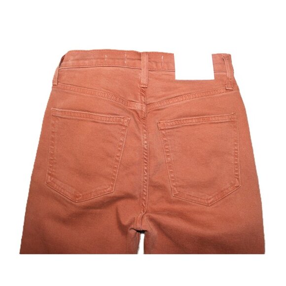 ARITZIA Denim Forum The Yoko High Rise Slim Jean in Terracotta - W24/L28 - Picture 9 of 13